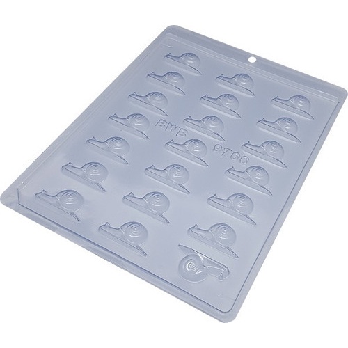 Forma Simples CARAMUJO LESMA - 9766  em Acetato BWB Para Bombom e Doces de Chocolate e Confeitaria Doceira Saldão em Oferta na Shopee