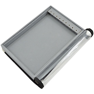 Bandeja Media para Correntes com Ilhós em Veludo Com Capa Transparente em Oferta na Shopee