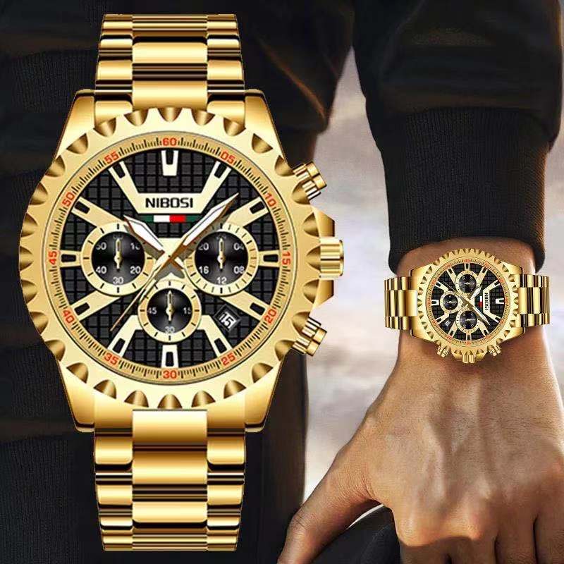 Relógio Militar NIBOSI Moda Masculina À Prova D'água Esportivo De Quartzo Casual Masculino em Oferta na Shopee