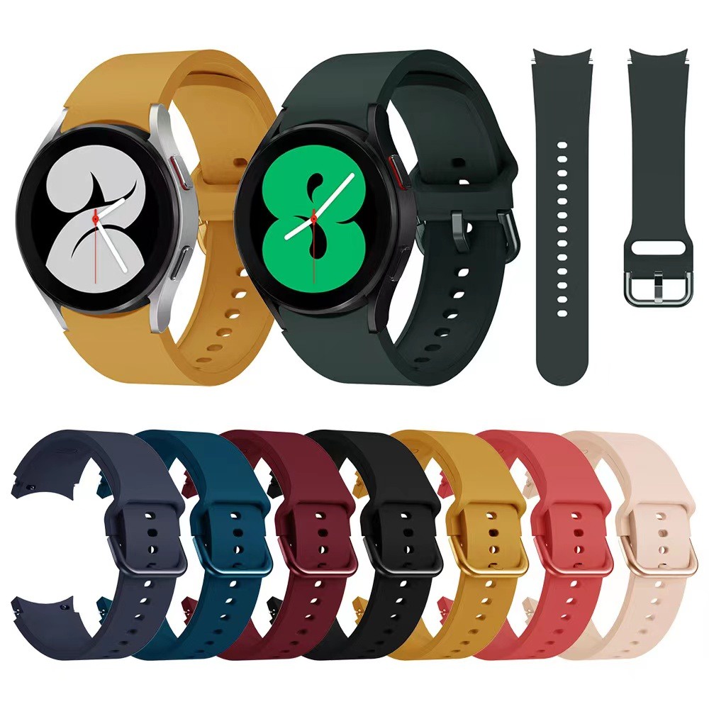 Pulseira de silicone com fecho Compativel com Relogo Samsung Galaxy Watch 7 FE 4 5 6 CLASSIC 40 44 45 43 47 mm