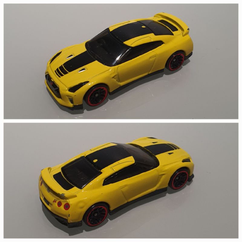 Nissan GTR R35 Hot Wheels Amarelo Loose - Corre Que Ta Baratinho