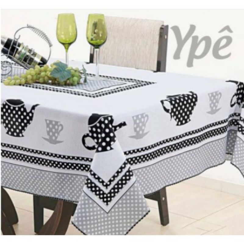 Toalha De Mesa 4 Cadeiras 100x145 Cm - Ponta De Mesa em Oferta na Shopee