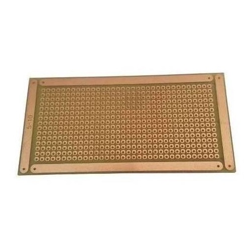 Placa 5x10 Universal Padrão Perfurada Ilhada Fibra Fenolite