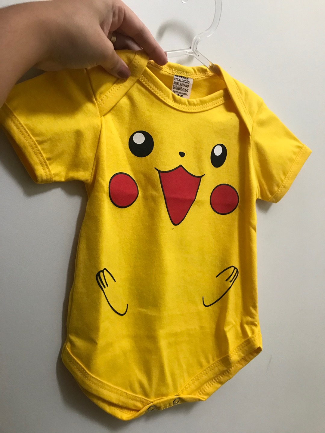 Body Infantil Pikachu Pokemon Roupa Para Bebe Shopee Brasil