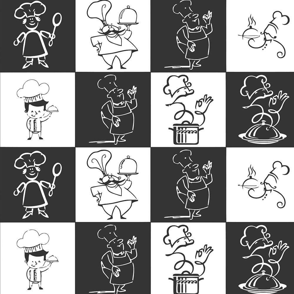 Adesivo Azulejo Chef para Cozinha em Oferta na Shopee