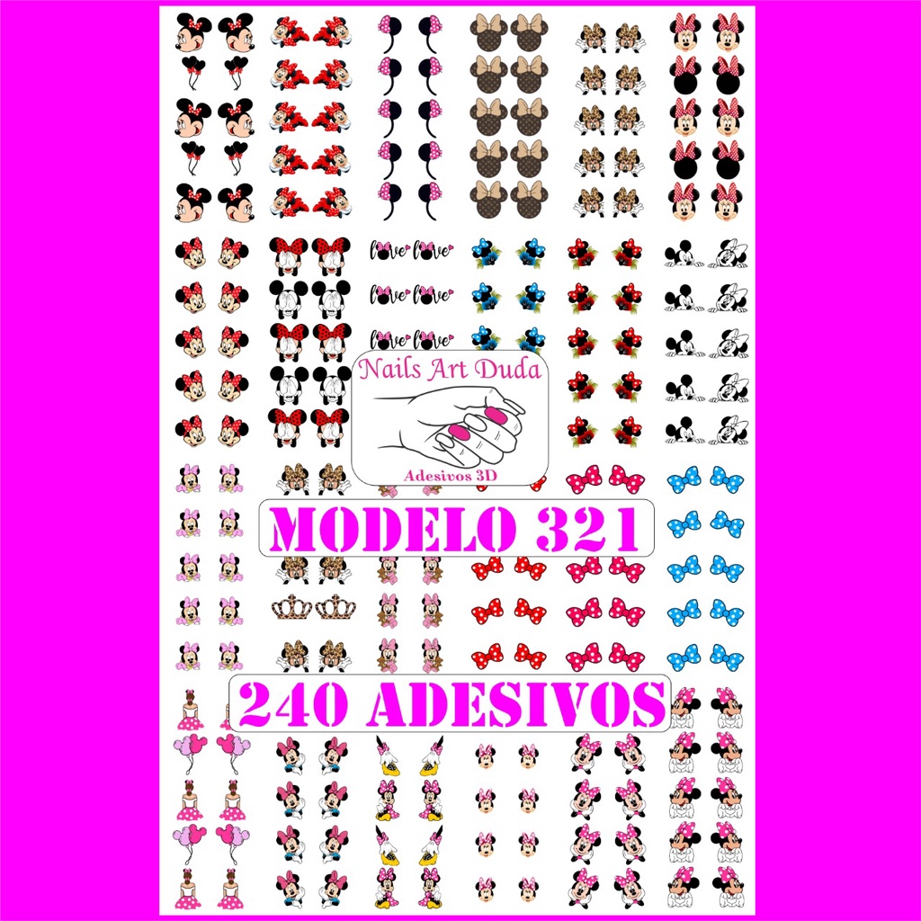 Adesivos de Unhas da Minnie: Onde Comprar | BuscaProdutos