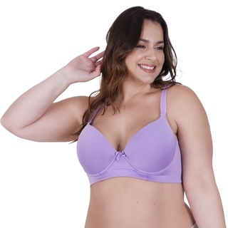 Sutiã Plus Size Básico Lateral Grande Soutien Reforçado Bojão Alça Larga Liso Nathália