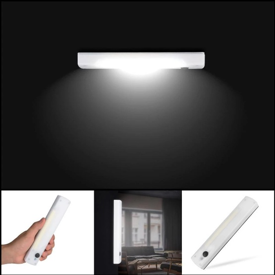 Luminaria LED Lâmpada Com Sensor De Movimento luz A Pilha para Guarda