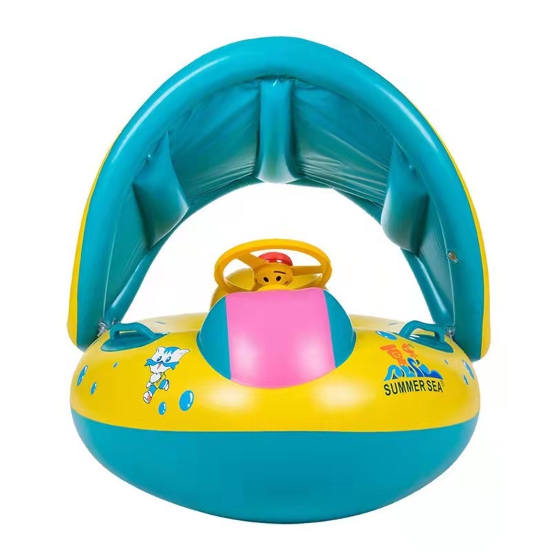 BOIA BOTE INFLÁVEL PARA BEBÊ COM ASSENTO 65 CM