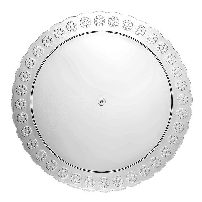 Prato Cristal 36cm - Três Triangulos em Oferta na Shopee