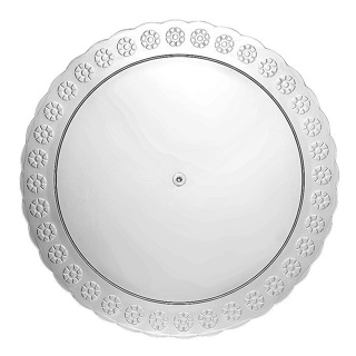 Prato Cristal 36cm - Três Triangulos em Oferta na Shopee