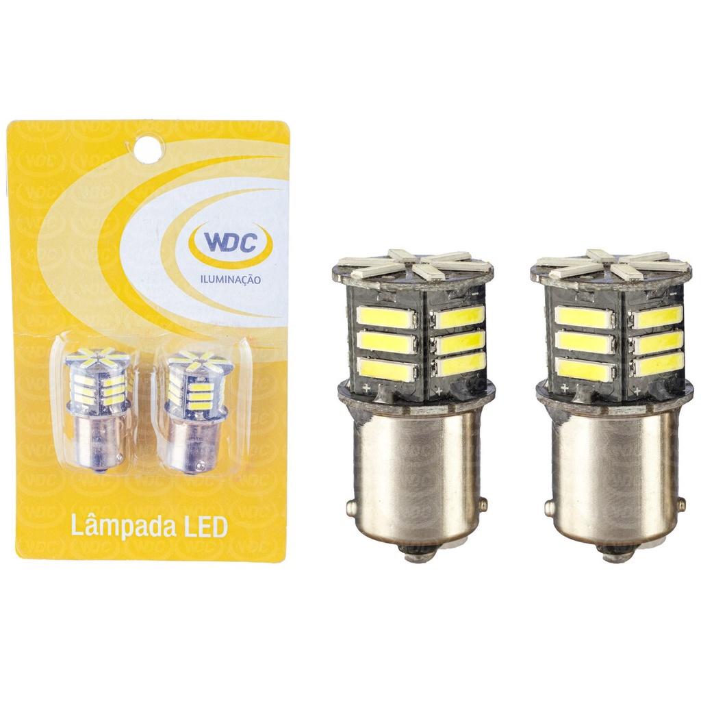 PAR LÂMPADA LED UNIVERSAL 1 POLO 1156 (21 LEDS 7020) em Oferta na Shopee