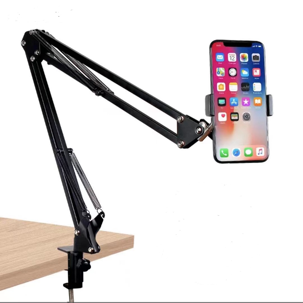 Suporte Para Celular Fixo Em Mesa E Cama Articulado Dobravel Novo