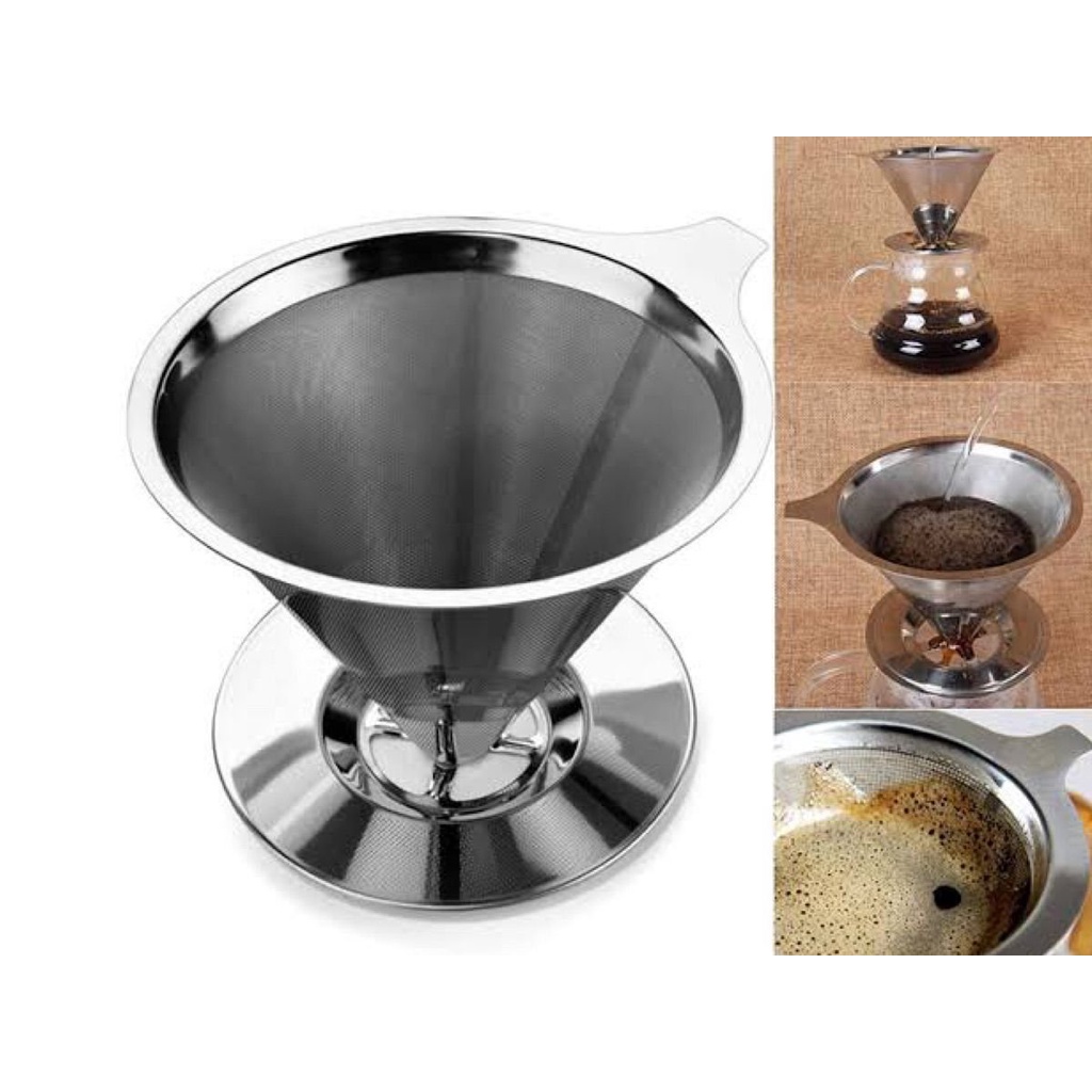 Filtro coador de café permanente reutilizável em aço inox 102 - Flashgoods