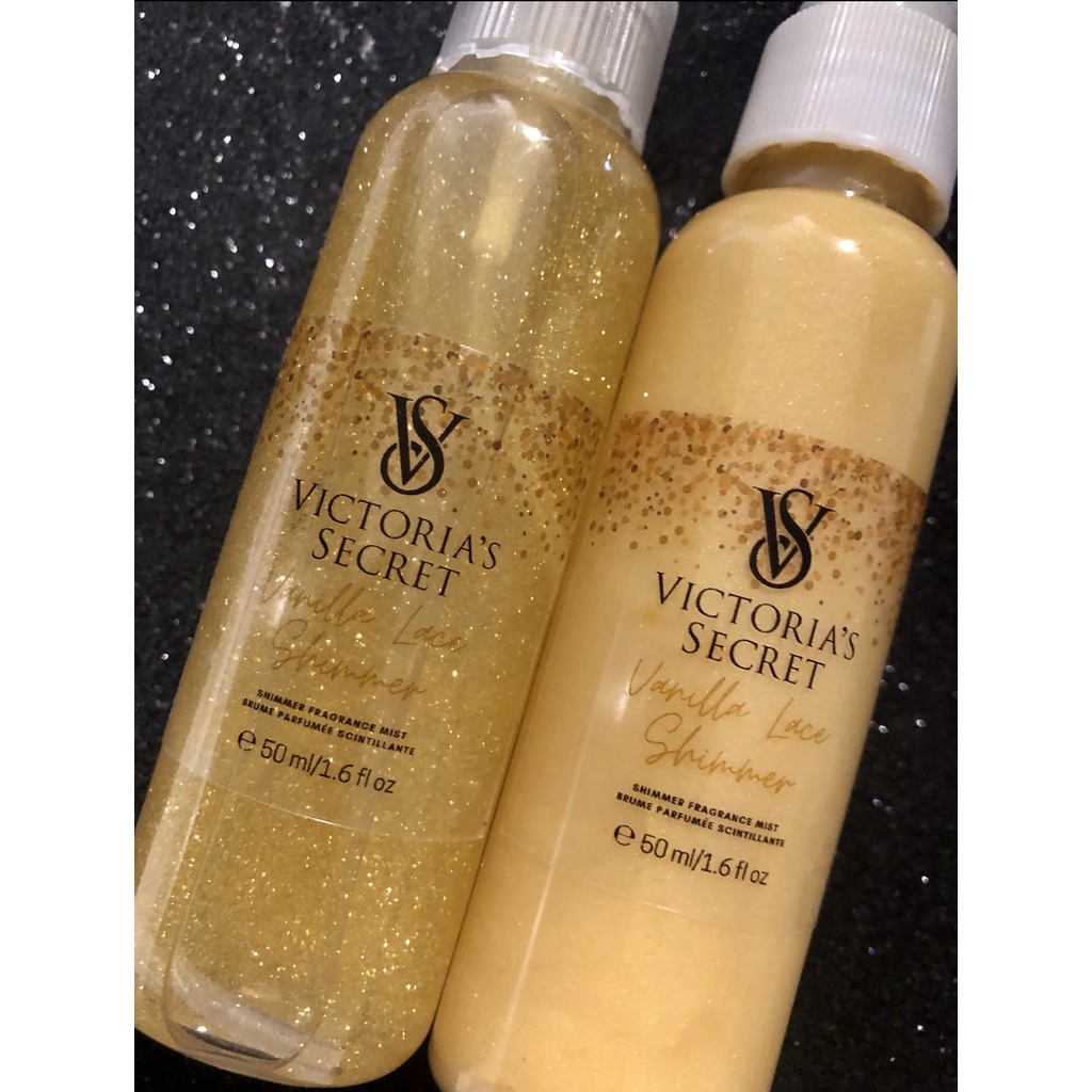 PROMOÇÃ0 MINI KIT VS Body Splash Shimmer Glitter + Creme Hidratante 50ml Vanilla Love Coco Pure
