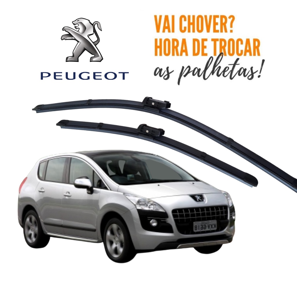 Par Palheta Limpador Parabrisa Dianteiro Peugeot 3008 2011 2012 2013 2014 2015 2016 2017 2018