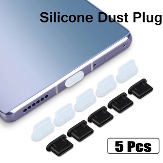 5 Pcs Poeira Plugs Design Arredondado Compatível Para iPhone/Carregamento Porto Protetor Capa De Silicone Apple Acessórios