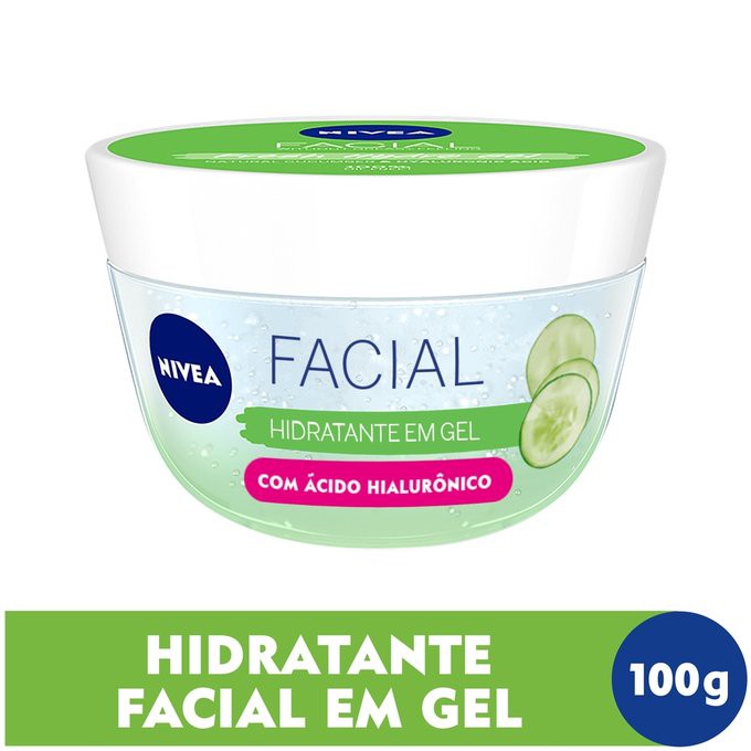 NIVEA Ácido Hialurônico e Pepino - Gel Hidratante Facial 100g