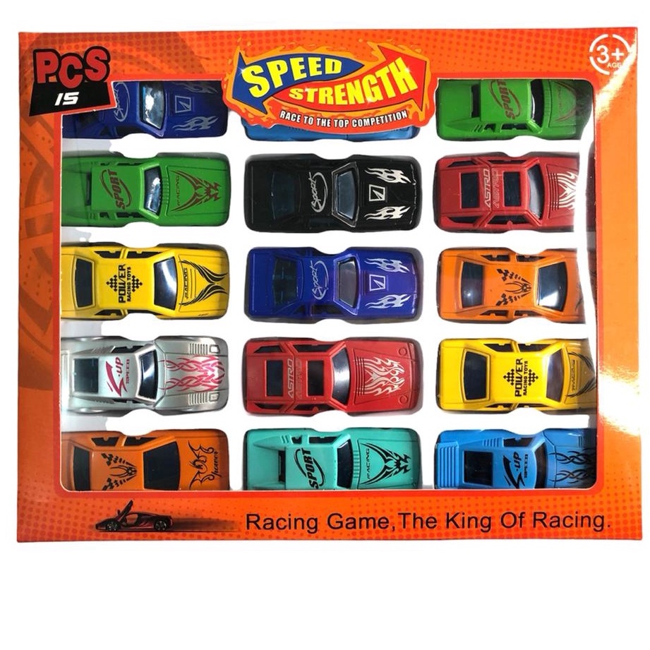 Kit Com 30 Carrinhos Coloridos Coleção Carros De Brinquedo