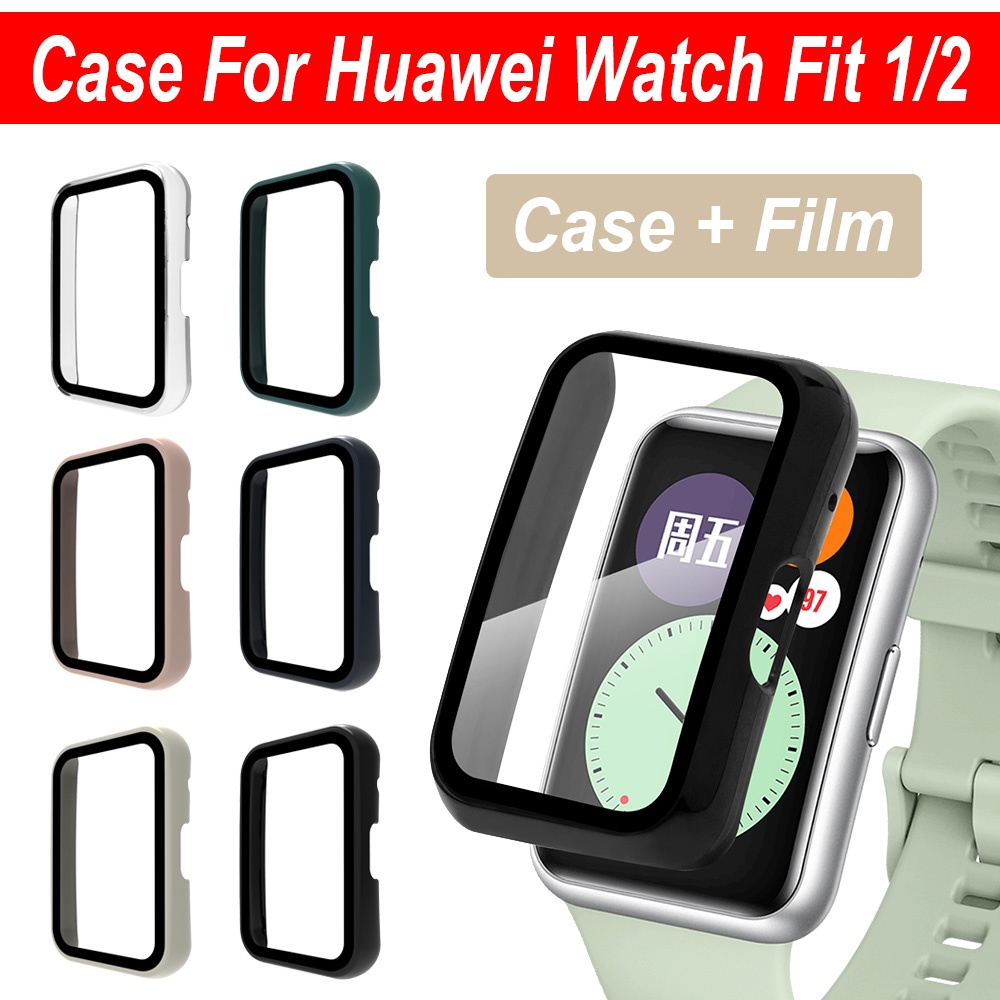 Protetor De Tela PC Capa Protetora Com Filme Completa Para Huawei Watch Fit 2 3 4 5 Pro / Huawei Watch Fit