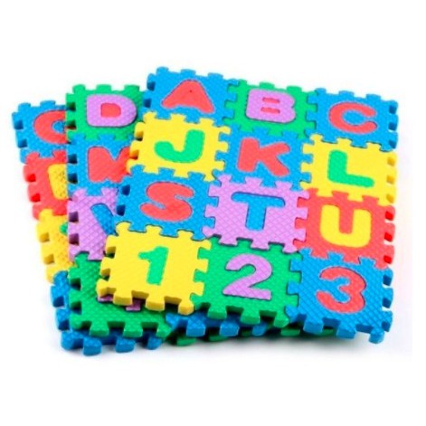 36Pçs/Conjunto Tatame/Tapete de Espuma EVA com Alfabeto/Números Infantil de Aprendizado unissex 5cm x 5cm em Oferta na Shopee