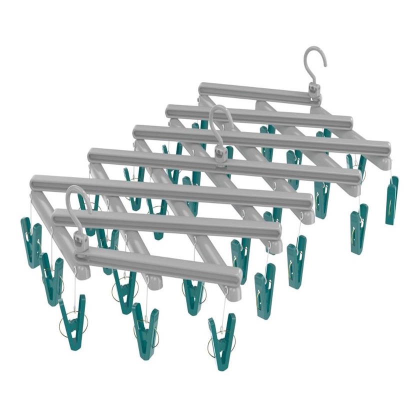 Varal De Roupa  Mini  Extensivel Roupa  29 Prendedores em Oferta na Shopee