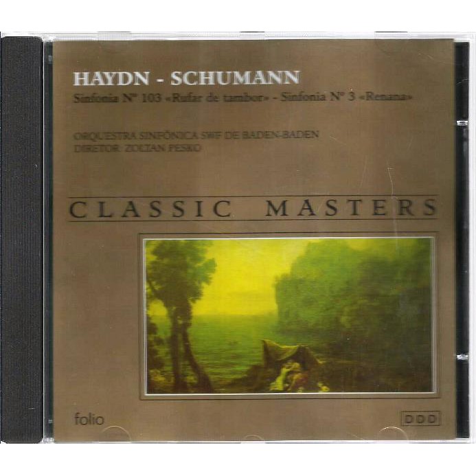 1097 Mcd- Cd Original 1997- Classic Master- Haydn- Schumann- Sinfonia Nº. 103- Rufar de Tambor- Sinfonia Nº. 3 Renana