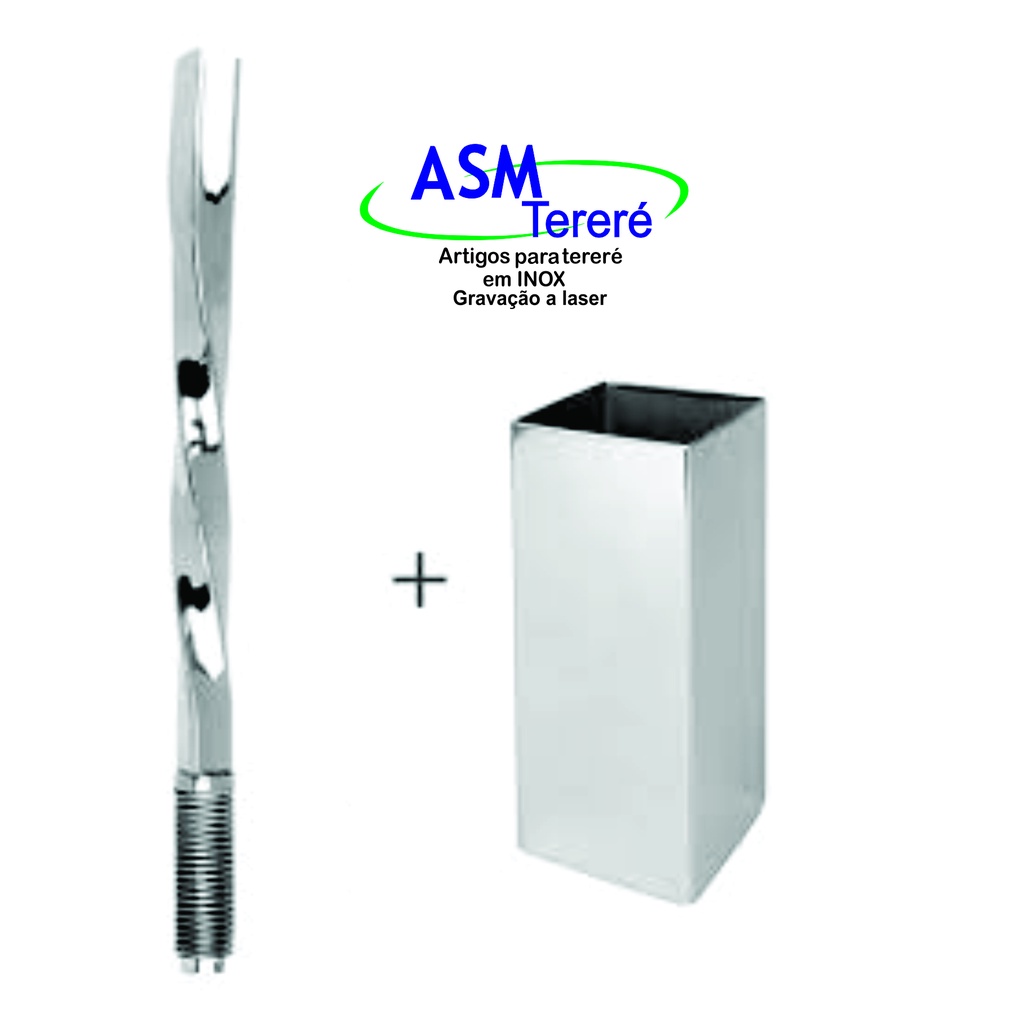 Kit copo QUADRADO (PERSONALIZADO A LASER)