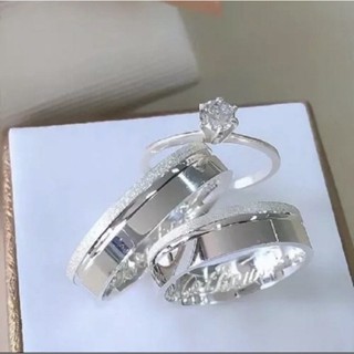 Par de alianças de Namoro Anatómicas prata 950 4mm + Anel Solitário 925 em Oferta na Shopee