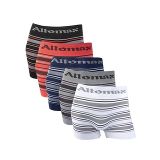 Kit 5 Cueca Microfibra Boxer Sem Costura Altomax V1 Sortido