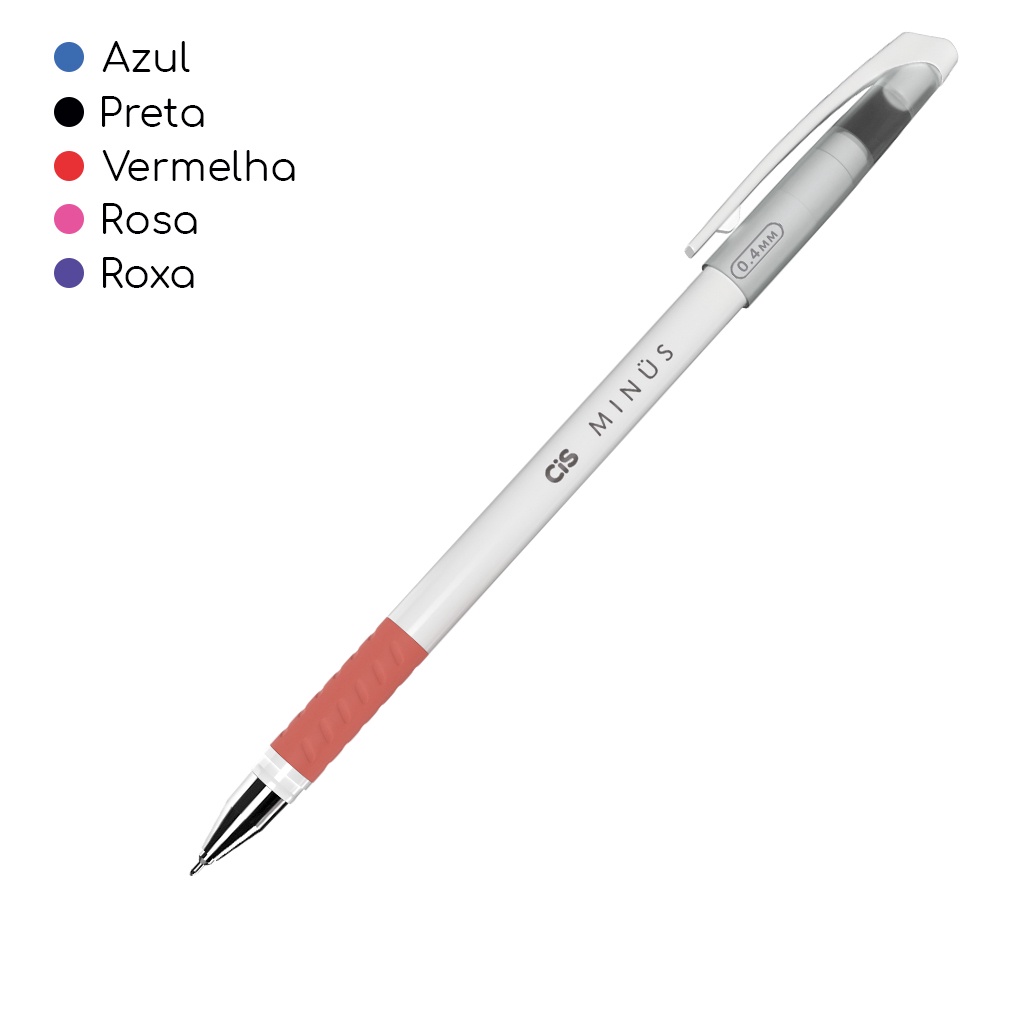Caneta esferográfica CIS Minus 0.4mm - UNIDADE em Oferta na Shopee