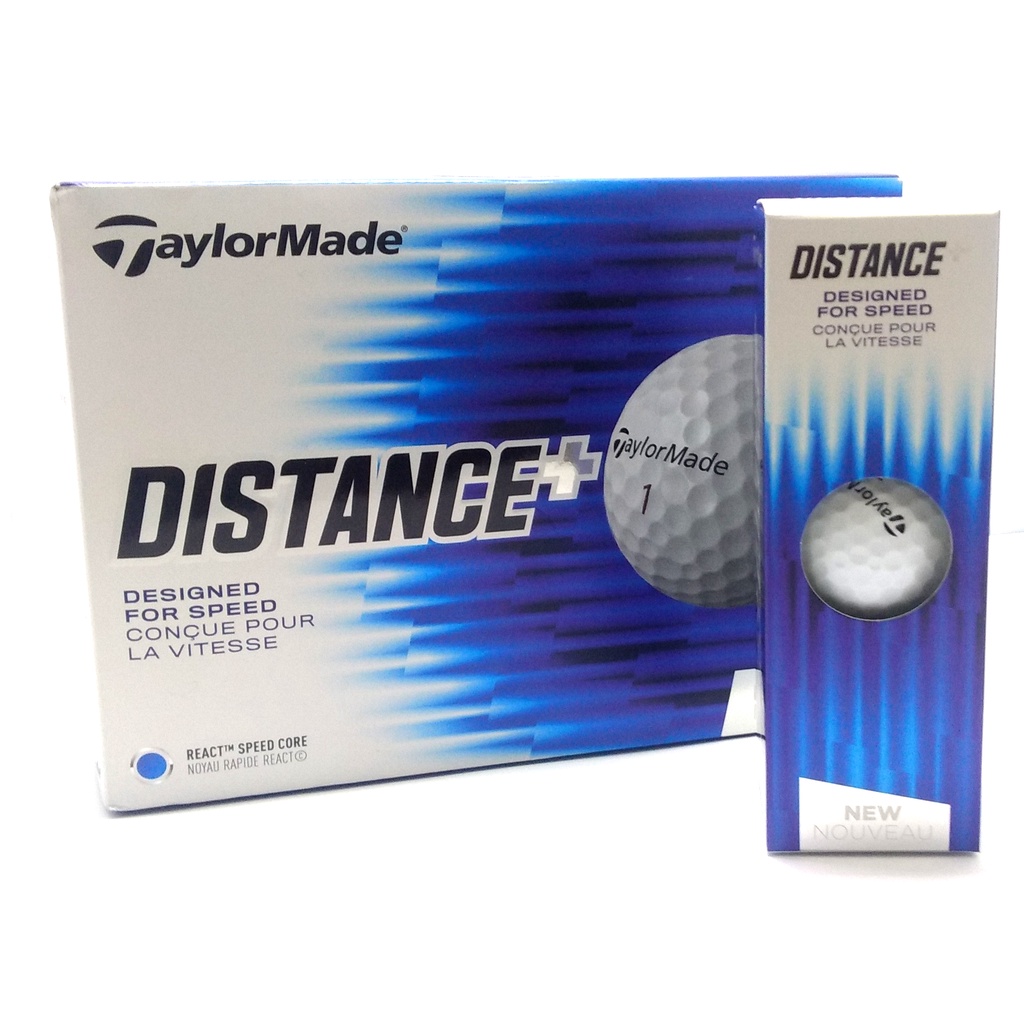 Bolas De Golfe Taylormade Distance+ Com 12 Unidades