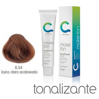 Amávia - Tonalizante Make Ton 8.34 Louro Claro Acobreado 50g