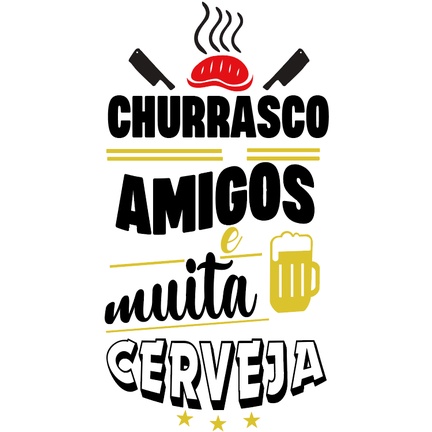 Adesivo Decorativo Tambor Churras AMIGOS Cerveja Letras brancas