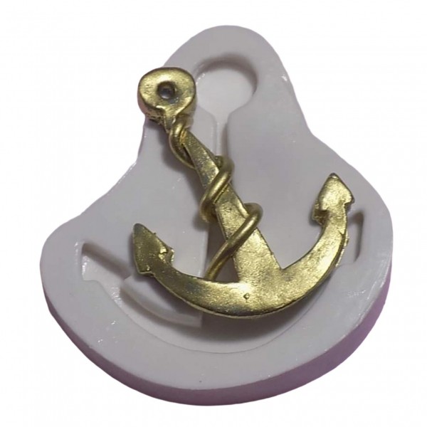 Molde De Silicone Âncora Gg Molde Para Confeitaria Molde Para Biscuit 088