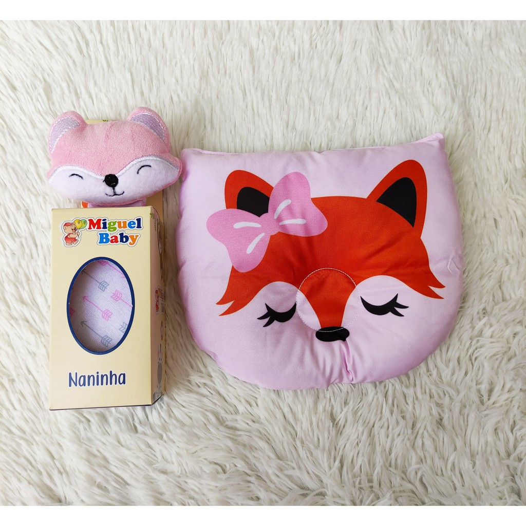 Combo Naninha + Travesseiro Anatomico Para Bebe