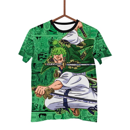 Blusa Camisa One Piece Degradê Roronoa Zoro Wano G2599