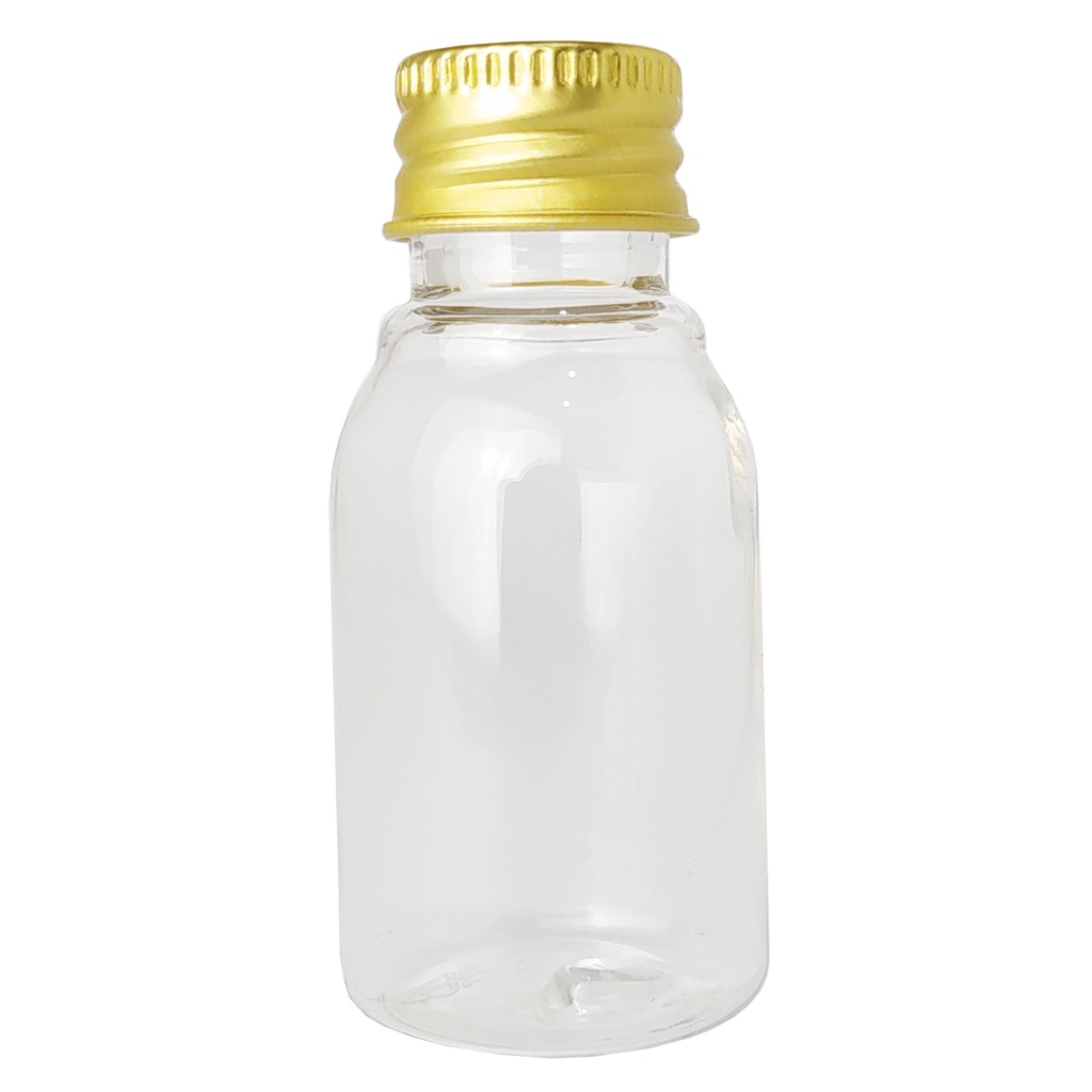 50 Frascos Plasticos 30ml Tampa Fechada Metal - Preço Imbatível