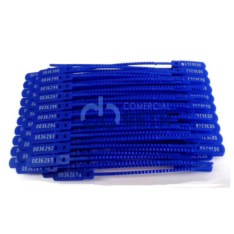 200 Lacres segurança  23 Cm Numerados frete container Malote