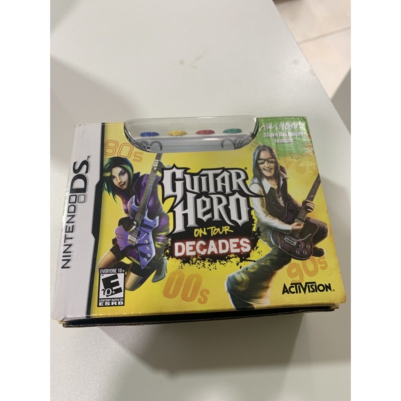 nintendo ds guitar hero on tour decades bundle