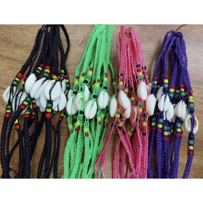 ATACADO 12 Pulseiras Tornozeleira Búzio UMA DUZIA Reggae atacado hippie