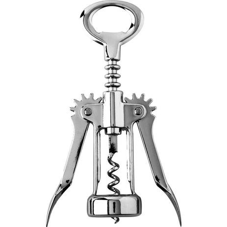 Saca Rolhas Abridor Garrafa Vinho Cerveja Bebida Aço Inox Multiuso Tipo Borboleta Utensílios Cozinha DCasa