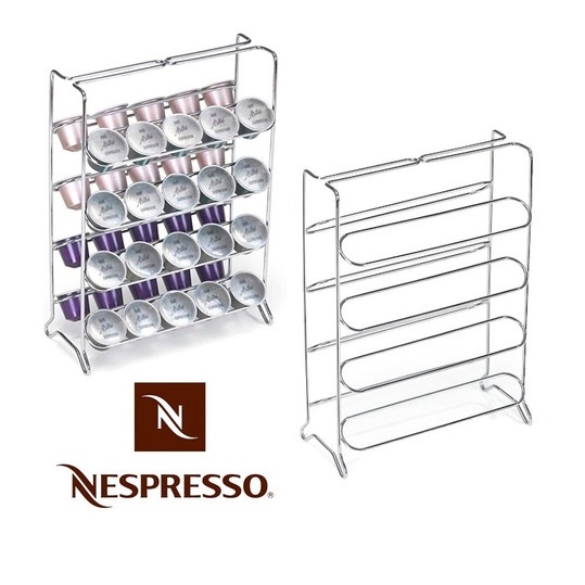 Suporte Porta Cápsulas De Café Nespresso Aço Cromado Arthi