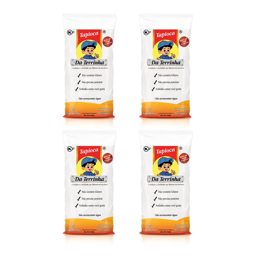 Kit 4 Tapioca Da Terrinha 1 Kg Shopee Brasil