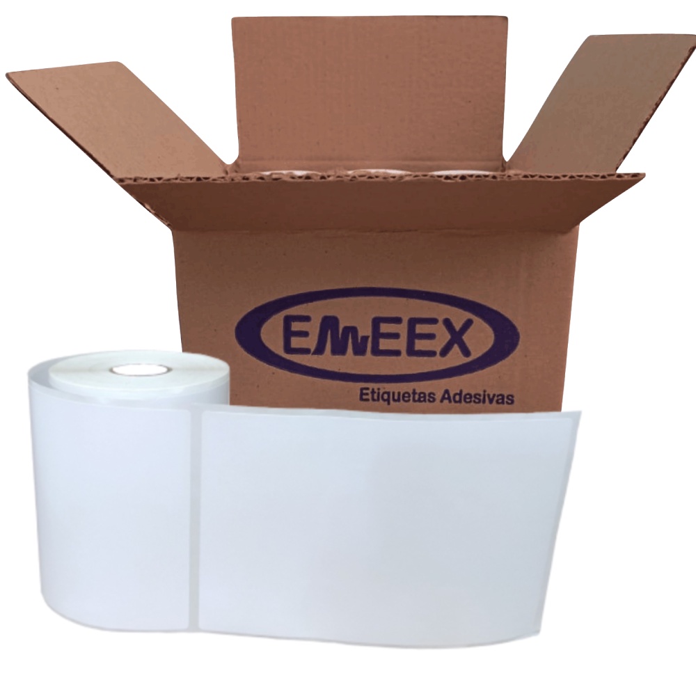 10 Rolos Etiqueta 10x15 Termica Com Serrilha, 100x150 ZEBRA, ARGOX, ELGIN, HONEYWELL, FOGUETE BOX, RP PRINTER