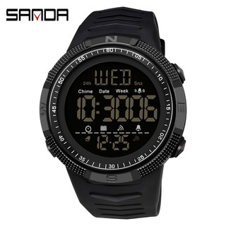 SANDA Fashion Militar Relógios Homens 50M À Prova D 'Água Choque Masculino Relógios Esportivos LED Eletrônicos Relogio Masculino