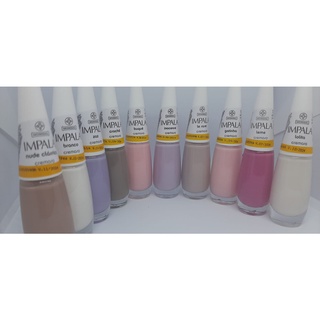 Kit c/ 10 Esmaltes Impala Tons Claros Mais Vendidos.