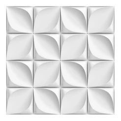 Papel De Parede Adesivo 3d Efeito Gesso Triangular Branco 2,50 mts