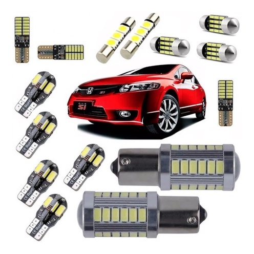 Kit Lampadas Led Premium New Civic 06 07 2008 2009 2010 2011 em Oferta na Shopee