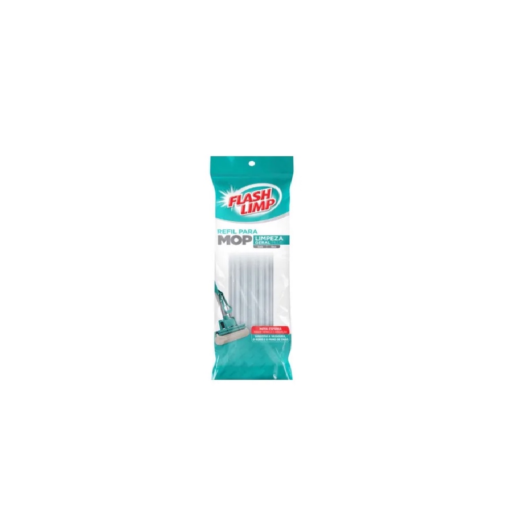 Refil Para Mop Limpeza Geral Plus (nova Espuma) - Flash Limp